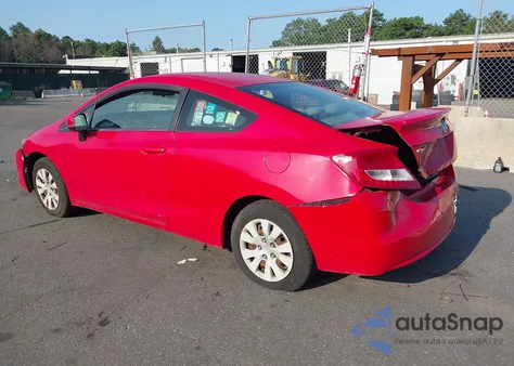 2012 Honda Civic Lx из США, поврежденный, VIN 2HGFG3B50CH543365
